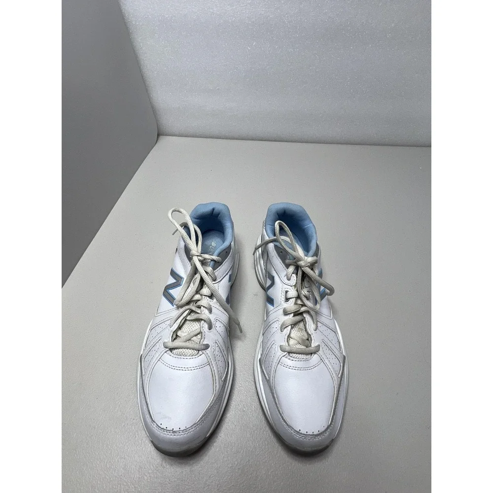 New‎ Balance WX409 Shoes Womens Size 10 White Leather Walking Sneakers WX409WP